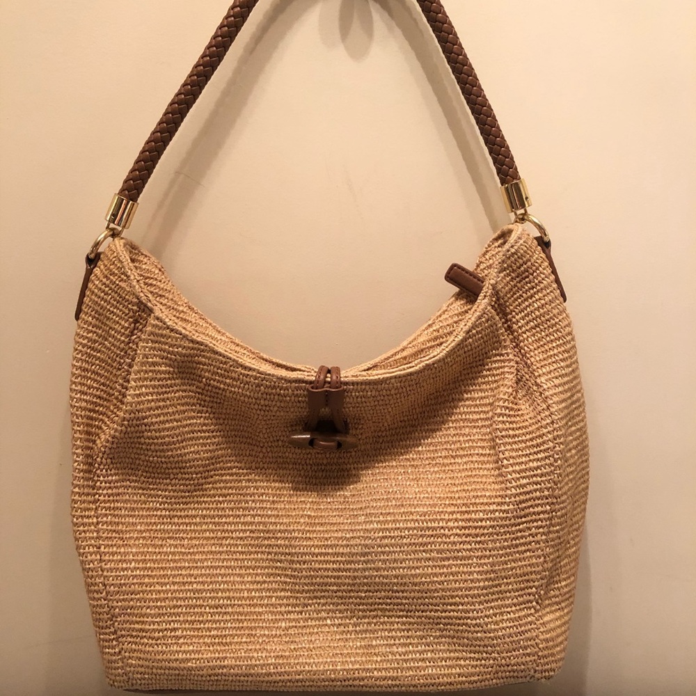 Talbots straw shoulder bag